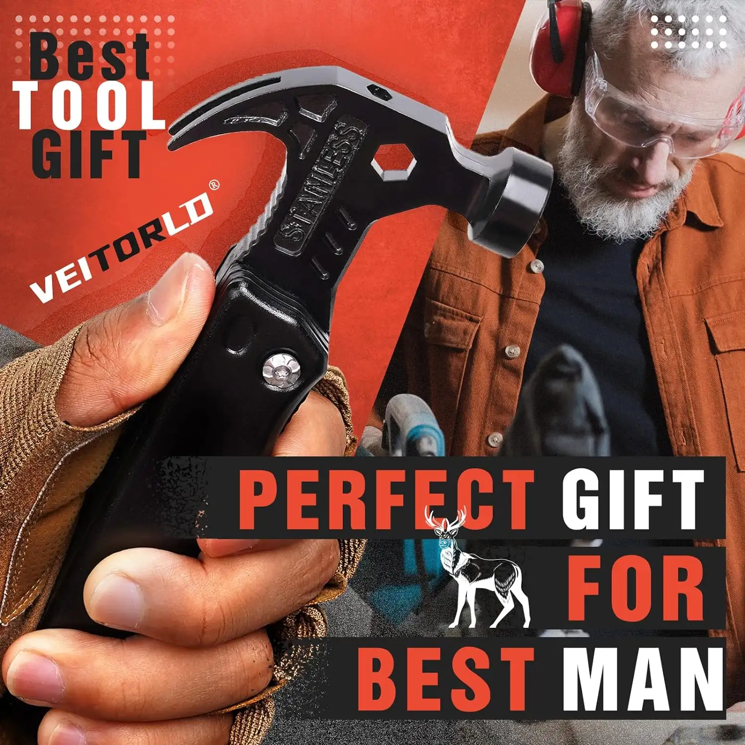 VEITORLD All in One Survival Tools Hammer Multitool - 81zxtu2ldzl._ac_sl1500_